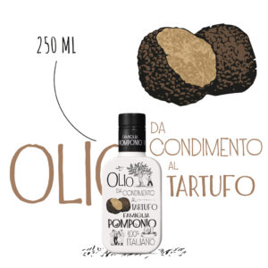 Olio di oliva aromatizzato al tartufo - confezione da 250 ml
