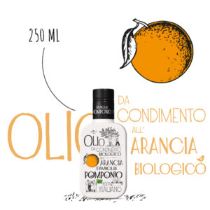 Olio di oliva aromatizzato all'arancia - biologico - confezione da 250 ml